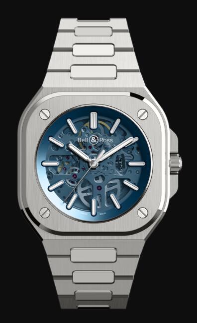 Bell & Ross BR 05 SKELETON BLUE BR05A-BLU-SKST/SST Replica watch - Click Image to Close